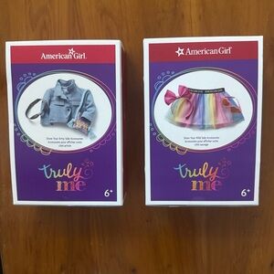 American Girl Doll Truly Me Accessories Skirt, Jean Jacket etc  New In Box